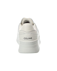 CELINE Celine Triomphe Leather Wedge Sneaker