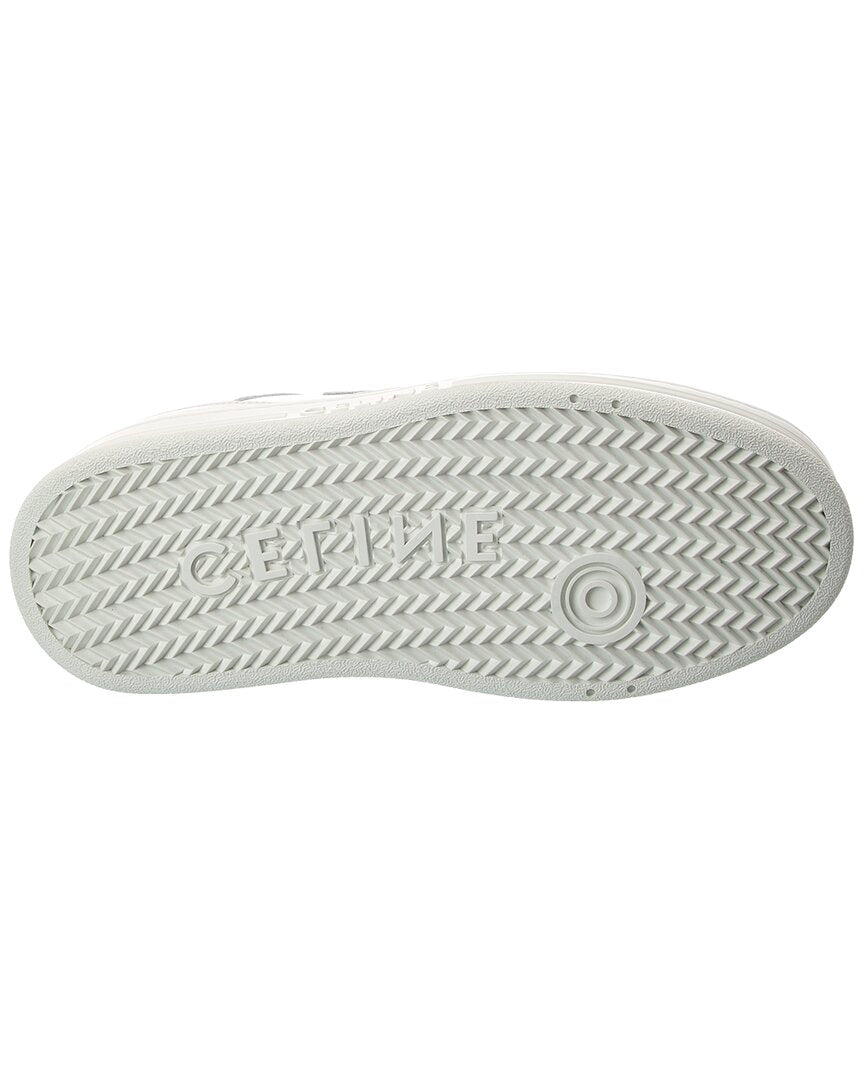 CELINE Celine Triomphe Leather Wedge Sneaker