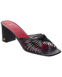 Valentino Valentino Vlogo 65 Leather Sandal
