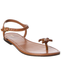 CELINE Celine Bay Leather Thong Sandal