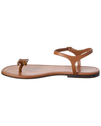 CELINE Celine Bay Leather Thong Sandal