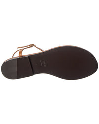 CELINE Celine Bay Leather Thong Sandal