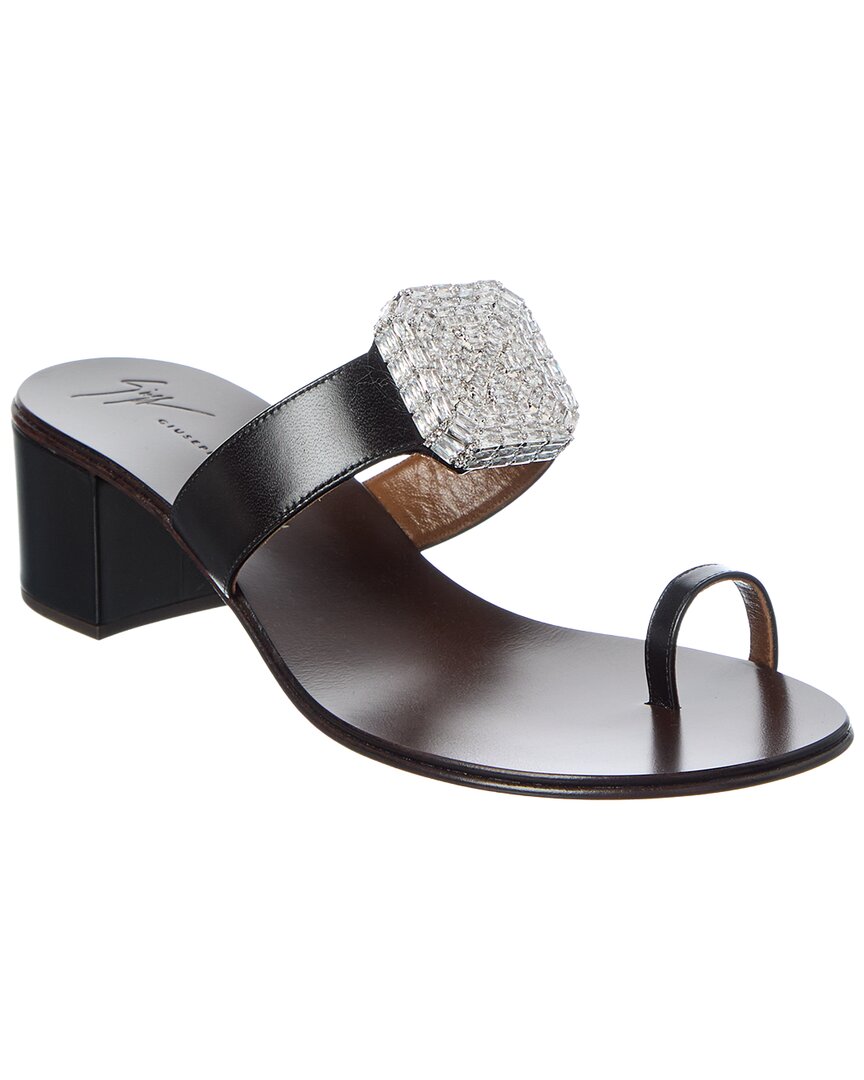 Giuseppe Zanotti Rock 40 Leather Sandal