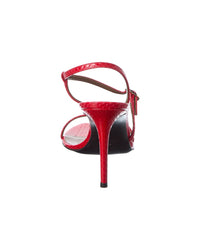 Giuseppe Zanotti Clandestino 90 Snake-Embossed Leather Sandal