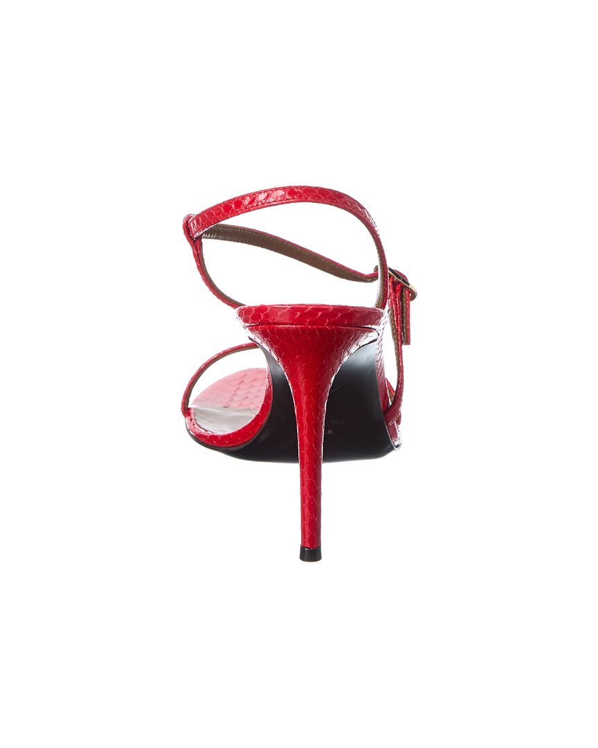 Giuseppe Zanotti Clandestino 90 Snake-Embossed Leather Sandal