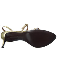 Giuseppe Zanotti Clandestino 70 Snake-Embossed Leather Sandal