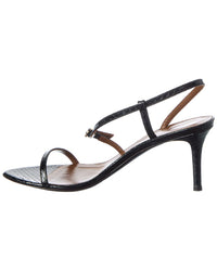 Giuseppe Zanotti Clandestino 70 Snake-Embossed Leather Sandal