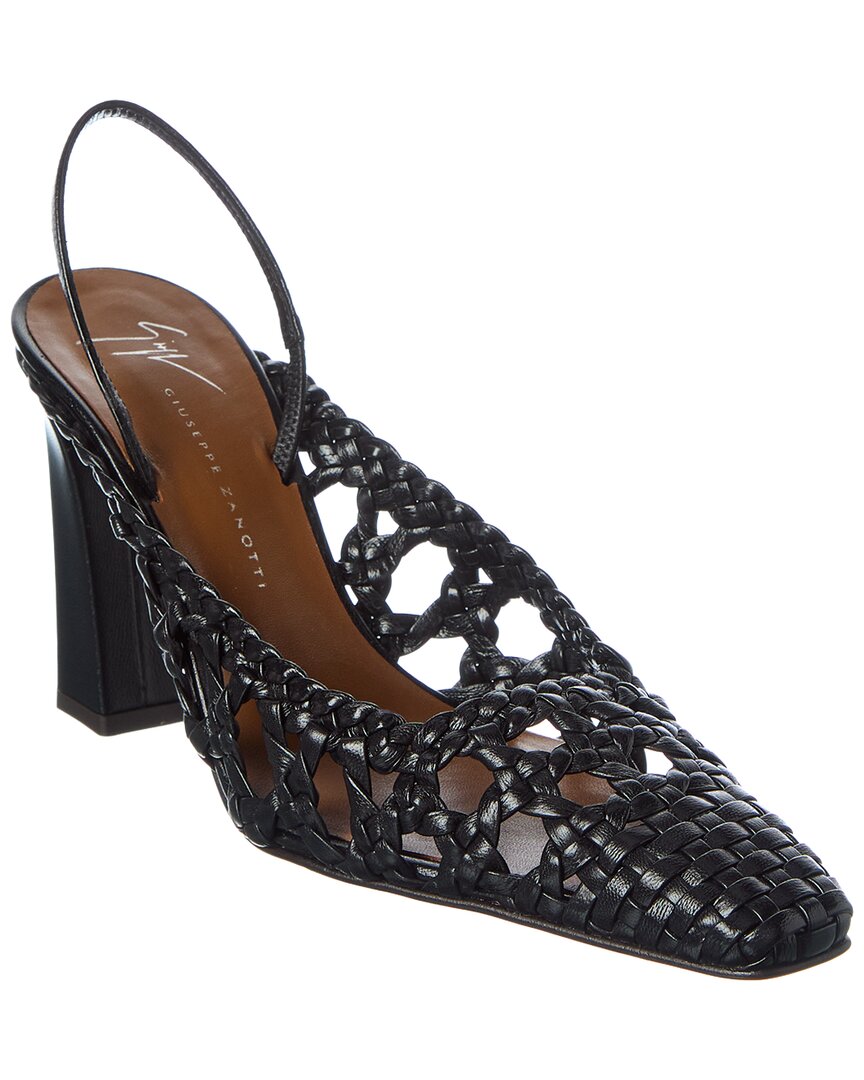 Giuseppe Zanotti Brenda 90 Leather Slingback Pump