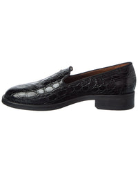Giuseppe Zanotti Lidia 20 Croc-Embossed Leather Loafer
