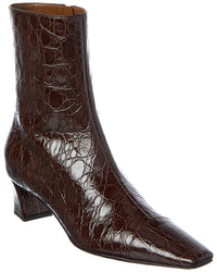 Giuseppe Zanotti Giuseppe Zanotti Brenda 45 Croc-Embossed Leather Boot