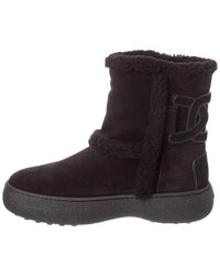 TOD's Tod’S Suede & Shearling Boot