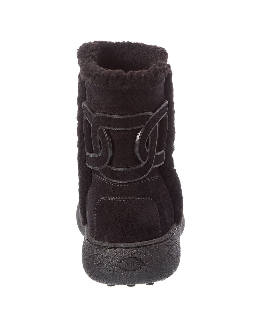 TOD's Tod’S Suede & Shearling Boot