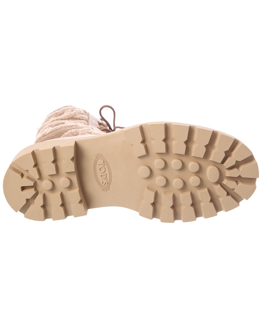 TOD's Tod’S Knit & Leather Boot