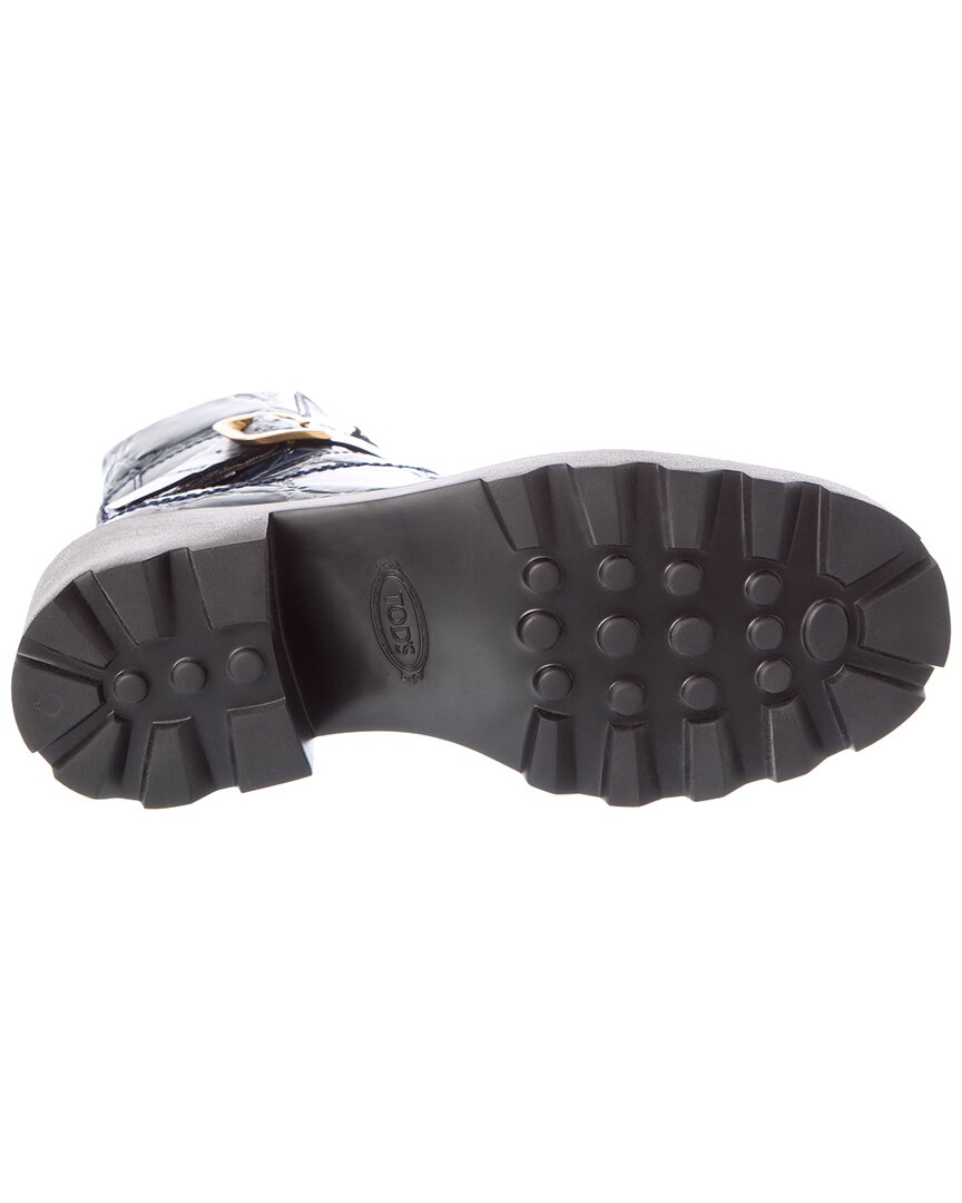 TOD's Tod’S Croc-Embossed Leather Boot