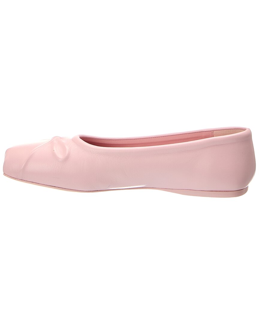 Marni Marni Bow Leather Ballerina Flat