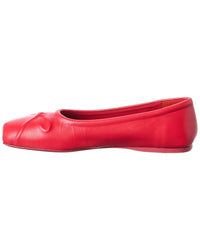Marni Marni Bow Leather Ballerina Flat