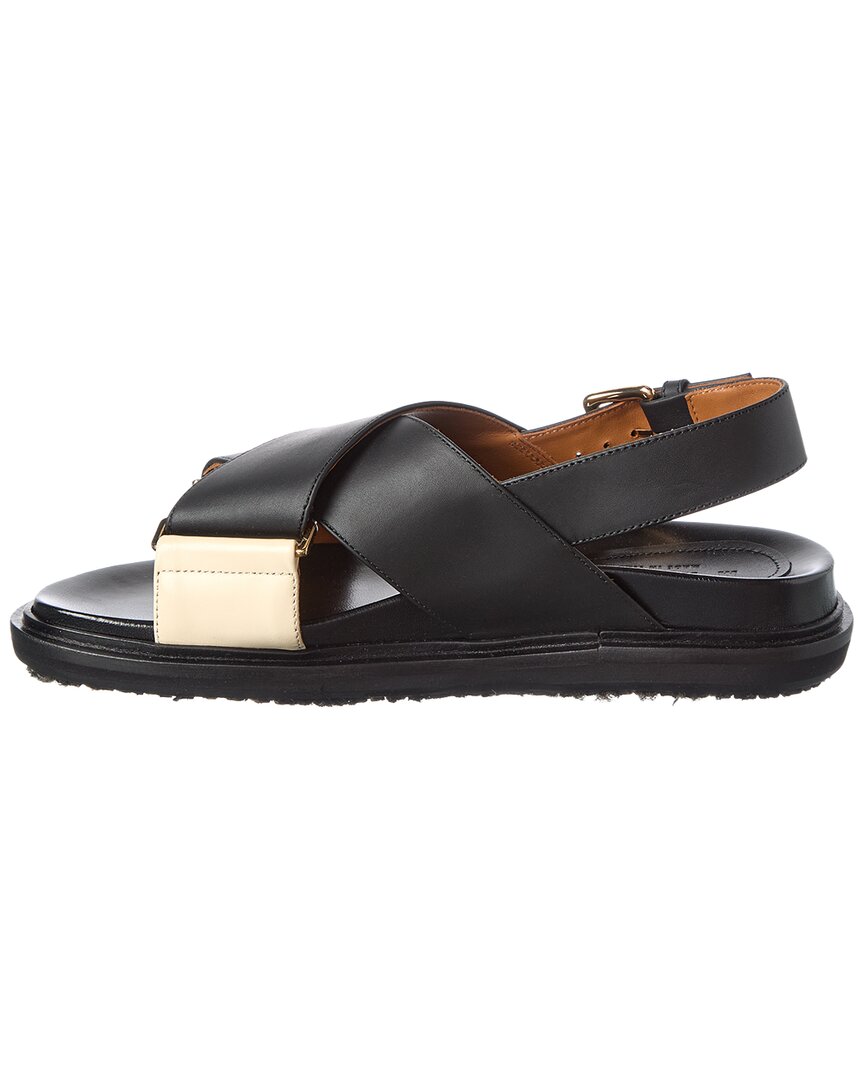 Marni Marni Crisscross Fussbet Leather Sandal