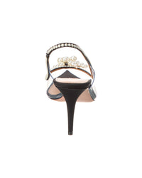 Aquazzura Vendome 75 Grosgrain & Vinyl Slingback Pump