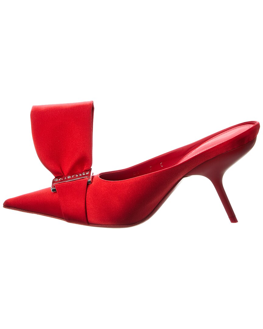 Ferragamo Asymmetric Bow Satin Pump