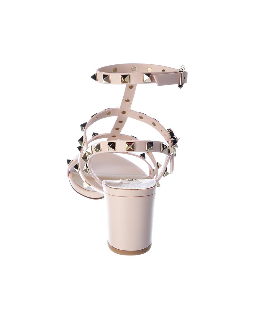 Valentino Valentino Rockstud Caged 60 Leather Ankle Strap Sandal