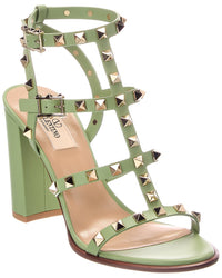 Valentino Valentino Rockstud Caged 90 Leather Sandal