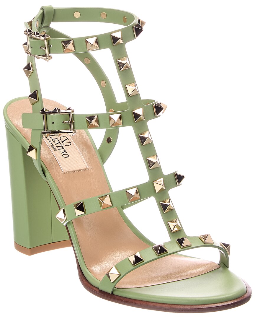 Valentino Valentino Rockstud Caged 90 Leather Sandal