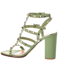 Valentino Valentino Rockstud Caged 90 Leather Sandal
