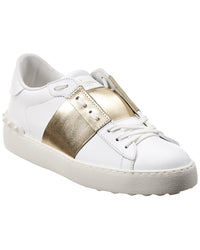 Valentino Valentino Rockstud Open Leather Sneaker