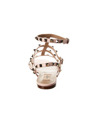 Valentino Valentino Rockstud Caged Leather Ankle Strap Sandal