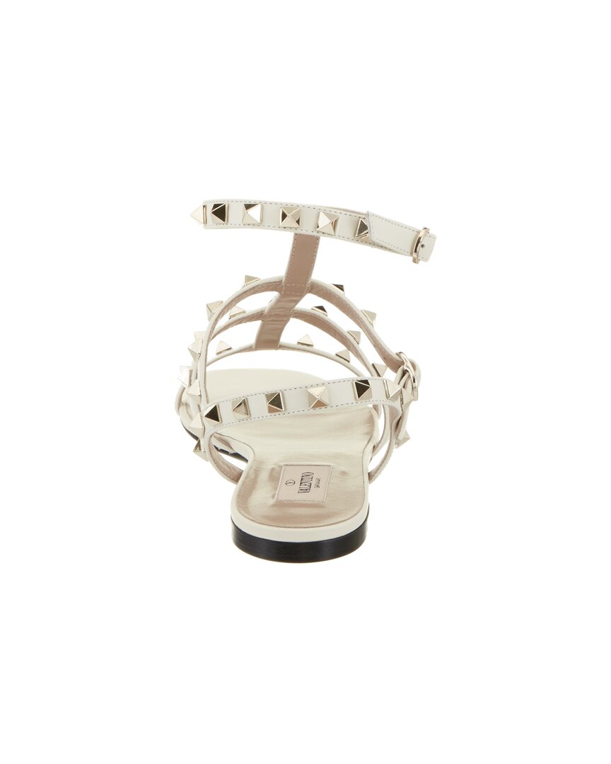 Valentino Valentino Rockstud Caged Leather Ankle Strap Sandal