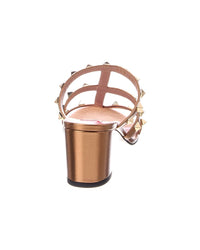 Valentino Valentino Rockstud Caged 64 Leather Sandal