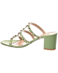 Valentino Valentino Rockstud Caged 64 Leather Sandal