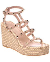 Valentino Valentino Rockstud Caged 100 Leather Sandal