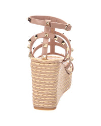 Valentino Valentino Rockstud Caged 100 Leather Sandal