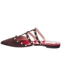 Valentino Valentino Rockstud Caged Suede Mule