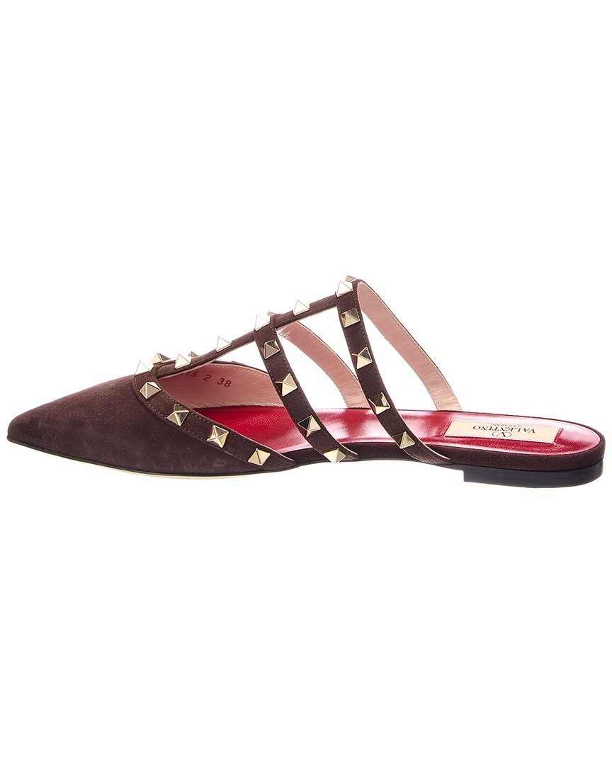 Valentino Valentino Rockstud Caged Suede Mule