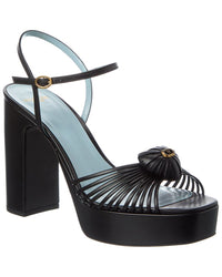Valentino Valentino Royal Heart 115 Leather Platform Sandal
