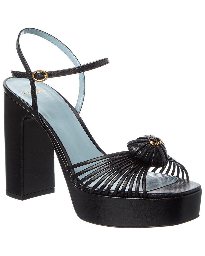 Valentino Valentino Royal Heart 115 Leather Platform Sandal