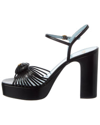 Valentino Valentino Royal Heart 115 Leather Platform Sandal
