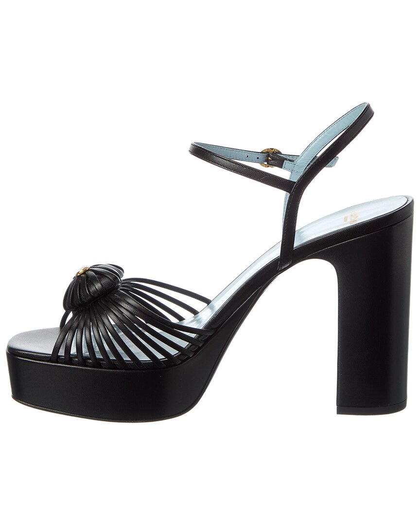 Valentino Valentino Royal Heart 115 Leather Platform Sandal