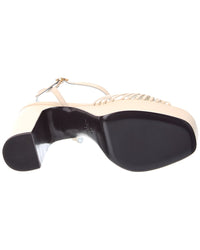 Valentino Valentino Vlogo Coeur Leather 100 Sandal