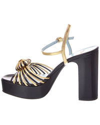 Valentino Valentino Vlogo Coeur Leather 100 Sandal