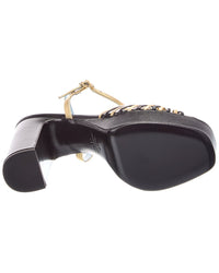 Valentino Valentino Vlogo Coeur Leather 100 Sandal