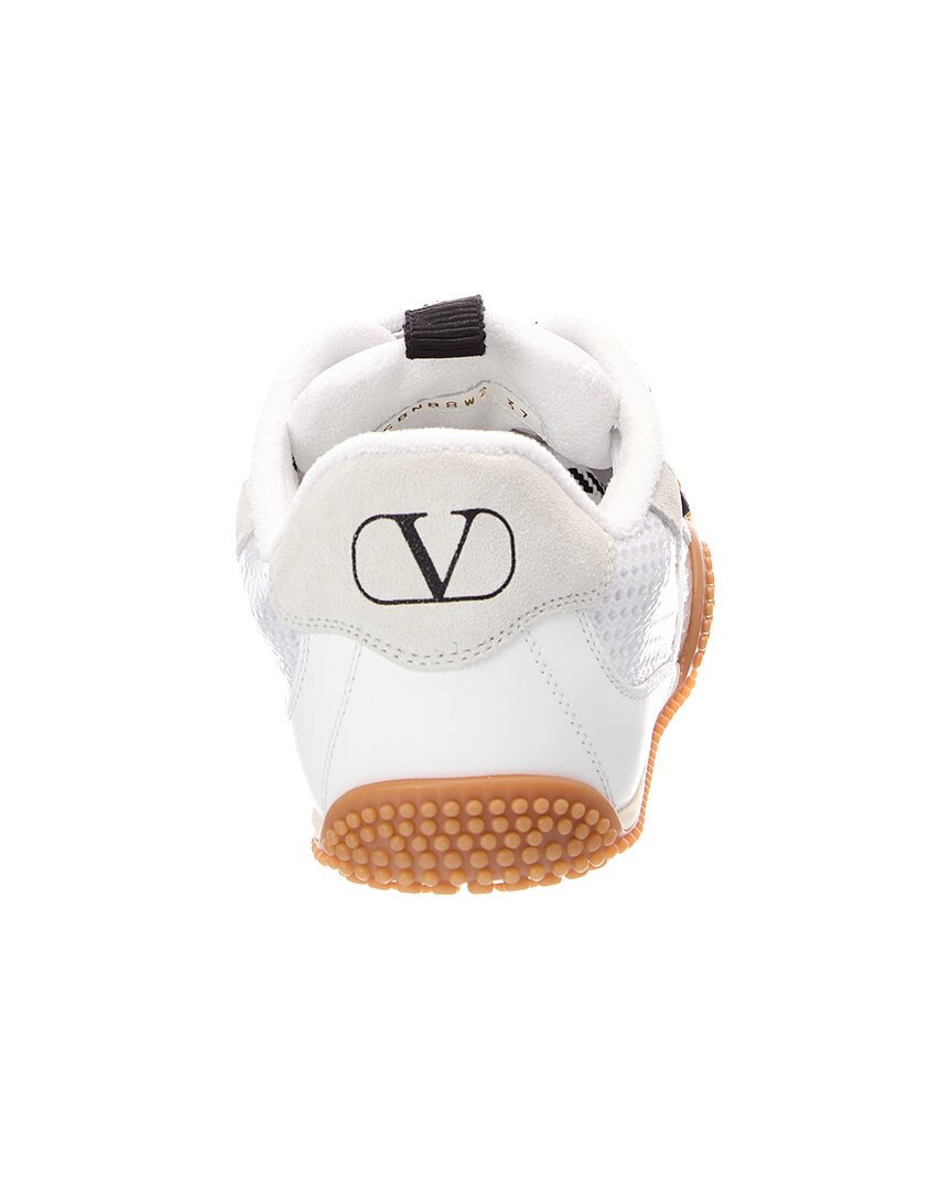 Valentino Valentino Amphibia Leather & Cnavas Sneaker