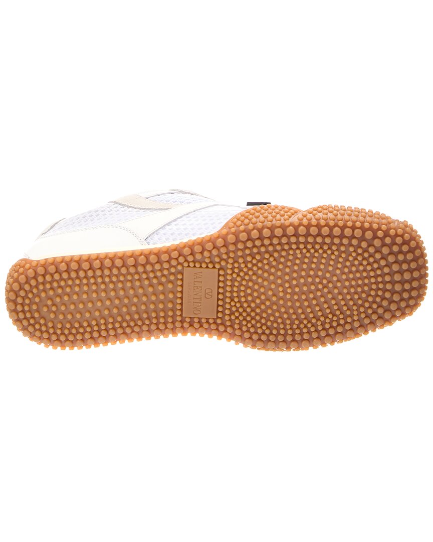 Valentino Valentino Amphibia Leather & Cnavas Sneaker