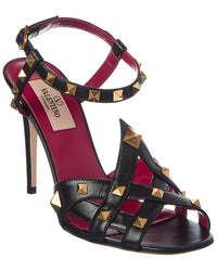 Valentino Valentino Vlogo 100 Leather Sandal