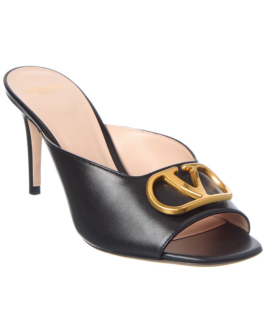 Valentino Valentino Vlogo Leather Sandal