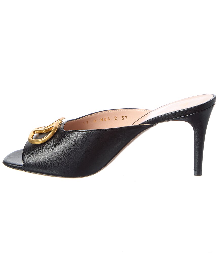 Valentino Valentino Vlogo Leather Sandal
