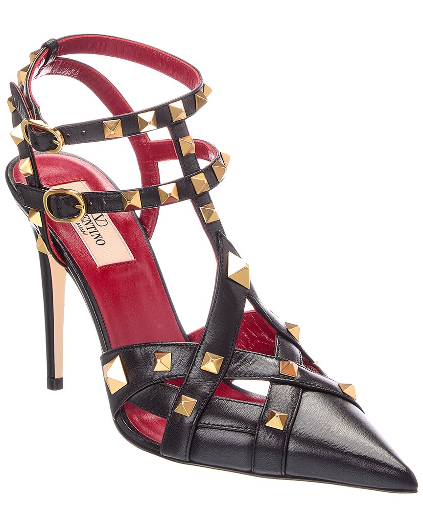 Valentino Valentino Rockstud Caged 100 Leather Pump