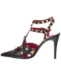 Valentino Valentino Rockstud Caged 100 Leather Pump